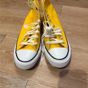 Yellow High-Top Sneakers